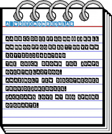 a_WritCmDn Regular Font