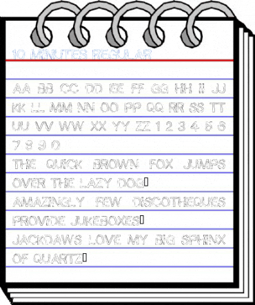 10 Minutes Regular Font
