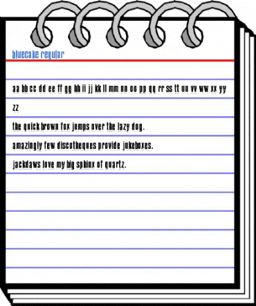 BlueCake Regular Font