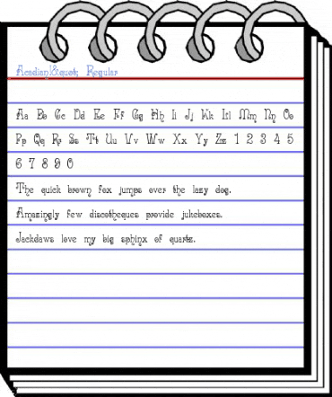 Acadian!" Regular Font