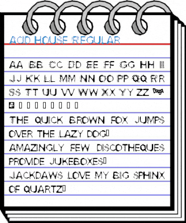 Acid House Regular Font