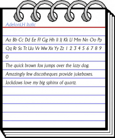 AdelonLH Italic Font