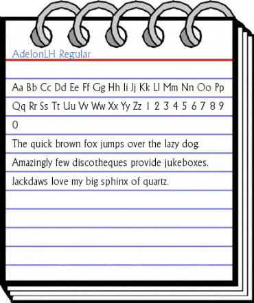 AdelonLH Regular Font