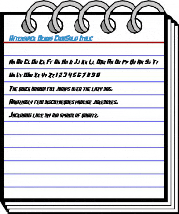 Aftershock Debris CondSolid Italic Font