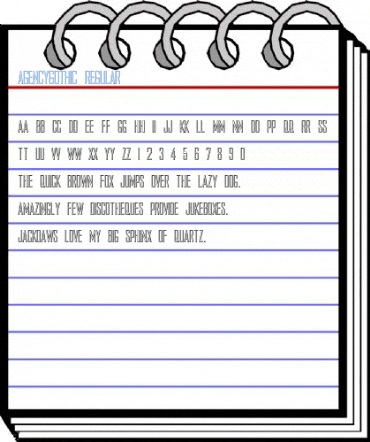 AgencyGothic Regular Font
