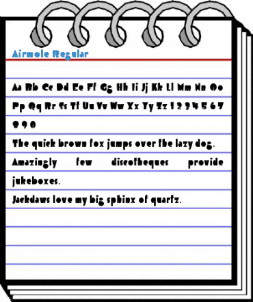 Airmole Regular Font