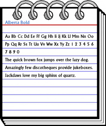 Alberta Bold Font