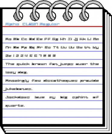 Alpha CLOWN Regular Font