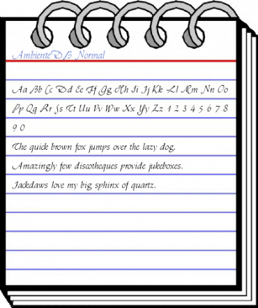 AmbienteDB Normal Font