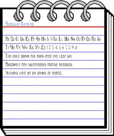 Ambrosia Regular Font