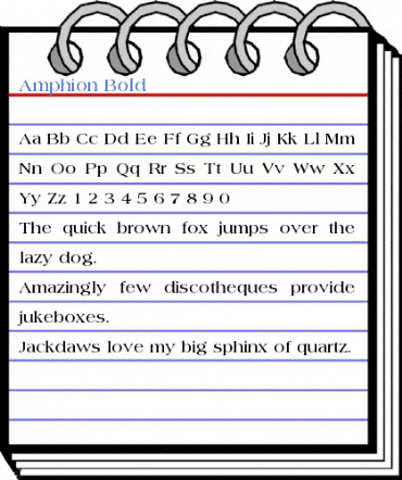Amphion Bold Font