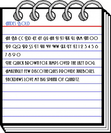 Andes Bold Font