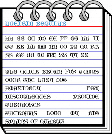 Aneirin Regular Font