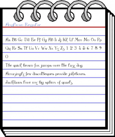 Anglican Regular Font