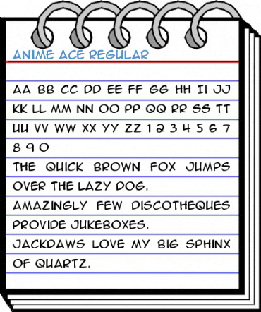 Anime Ace Regular Font