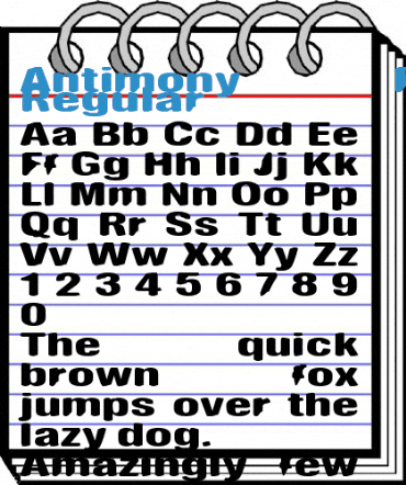 Antimony Funk Regular Font