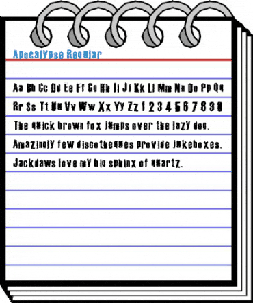 Apocalypse Regular Font