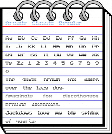 Arcade Classic Regular Font