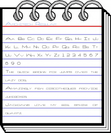 Architech Regular Font