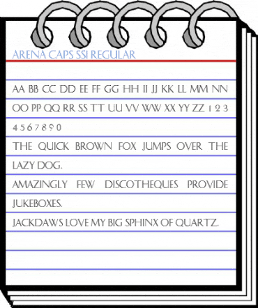 Arena Caps SSi Regular Font
