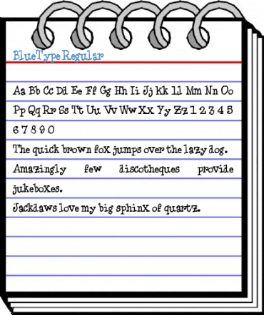 BlueType Regular Font