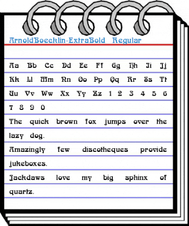 ArnoldBoecklin-ExtraBold Regular Font