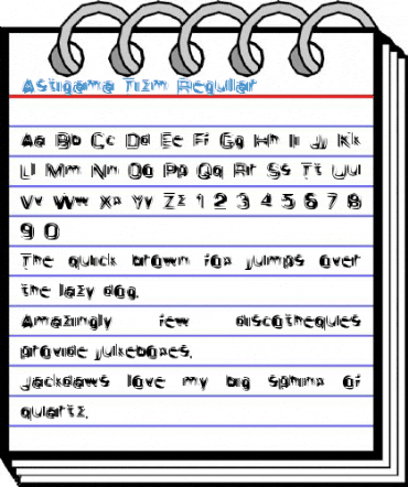 Astigama Tizm Regular Font