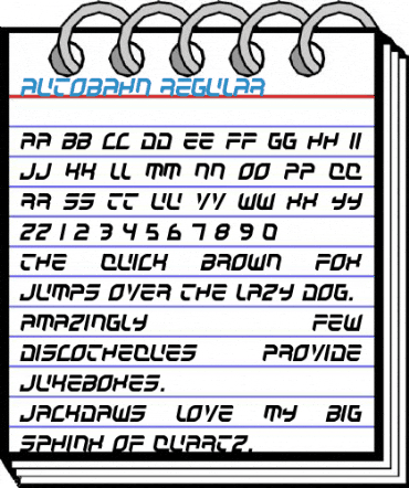 Autobahn Regular Font