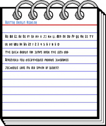 Avatar Drawn Regular Font