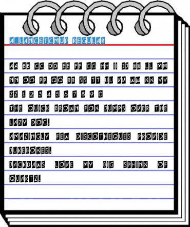 a_LancetCmUp Regular Font
