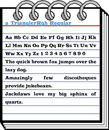 a_TrianglerRgh Regular Font