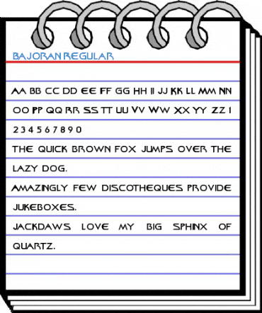 Bajoran Regular Font