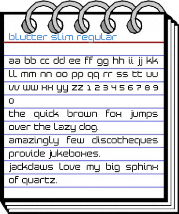 Blutter Slim Regular Font
