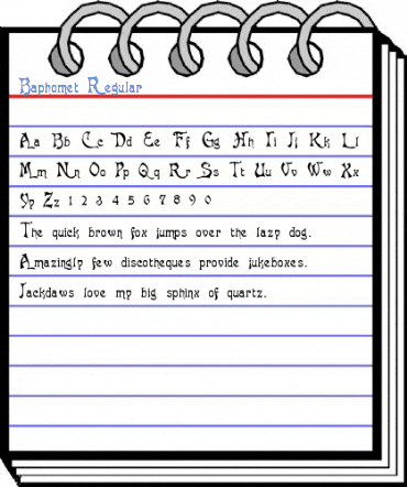 Baphomet Regular Font