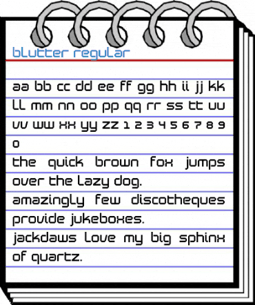 Blutter Regular Font