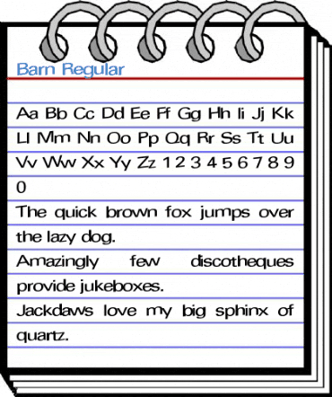 Barn Regular Font