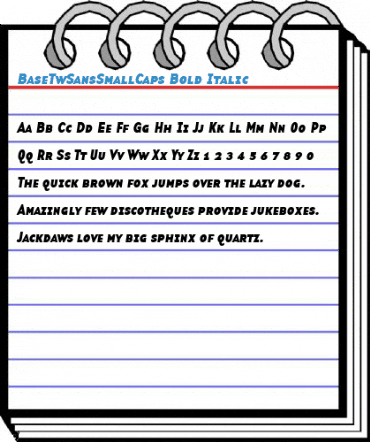 BaseTwSansSmallCaps Font