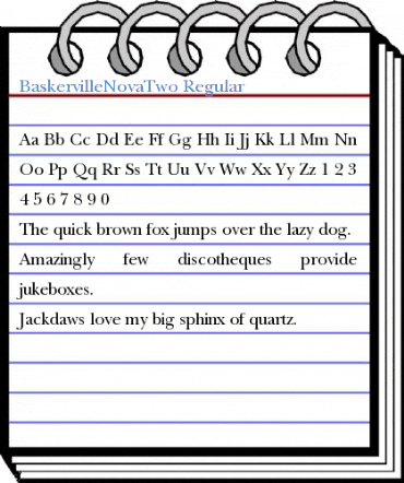 BaskervilleNovaTwo Regular Font