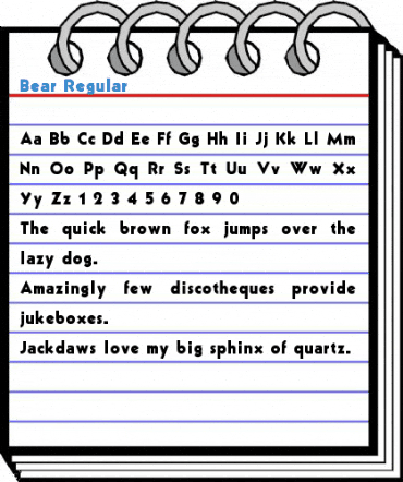 Bear Regular Font