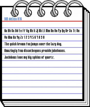 BM delico A16 Font