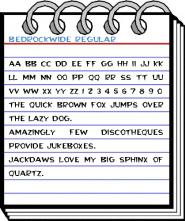BedrockWide Regular Font