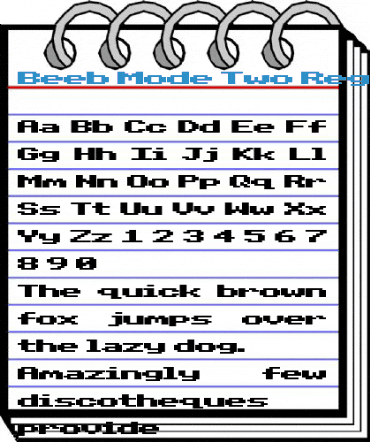 Beeb Mode Two Regular Font