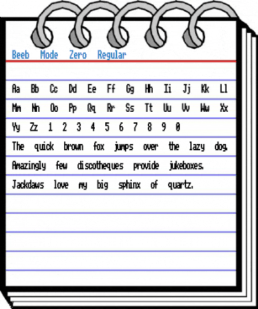 Beeb Mode Zero Regular Font