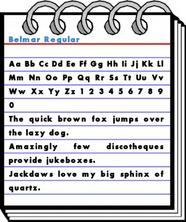 Belmar Regular Font