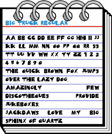 Big Truck Regular Font