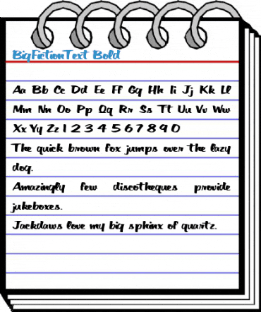 BigFictionText Bold Font