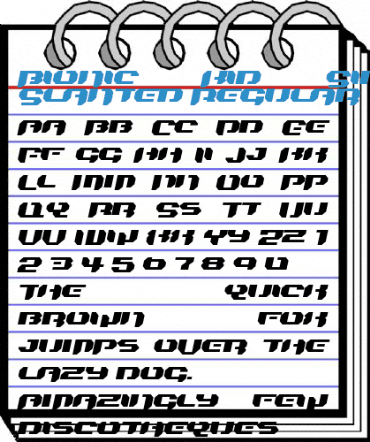 Bionic Kid Simple Slanted Regular Font