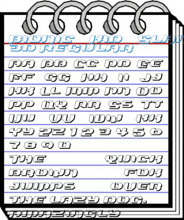 Bionic Kid Slanted 3d Regular Font