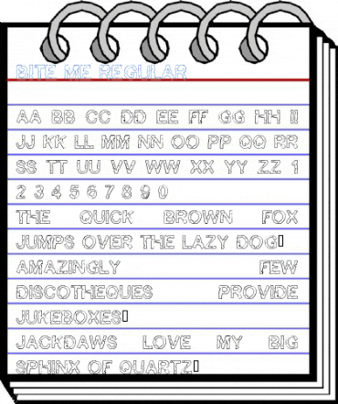 Bite me Regular Font