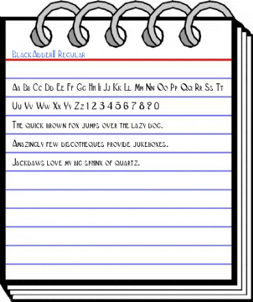 BlackAdderII Regular Font